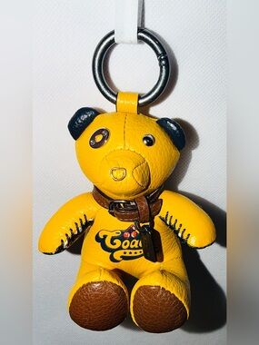 Coach Collectible (ACE) Leather Bear Charm